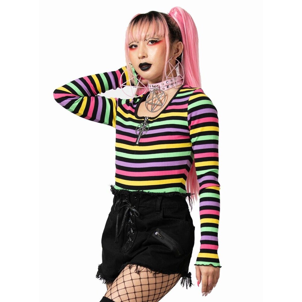 KILLSTAR - Nikiko Ribbed - Rainbow, Sz 4XL